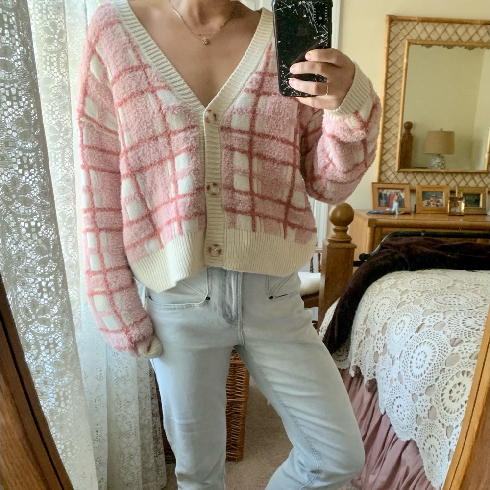 Lauren Conrad button up sweater